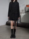 INTO THE EAST 25 Autumn/Winter Dark Jacquard Tassel Lace-up Jacket/Vest/Shorts ITE-E1DGAW027BL20JK-HEI Jacket